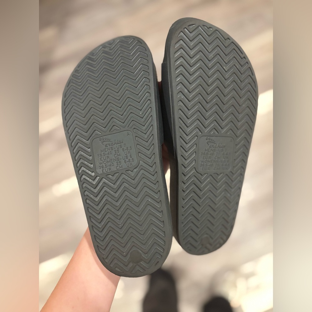 Archies Classic Black Slide Sandals - Picture 2 of 2